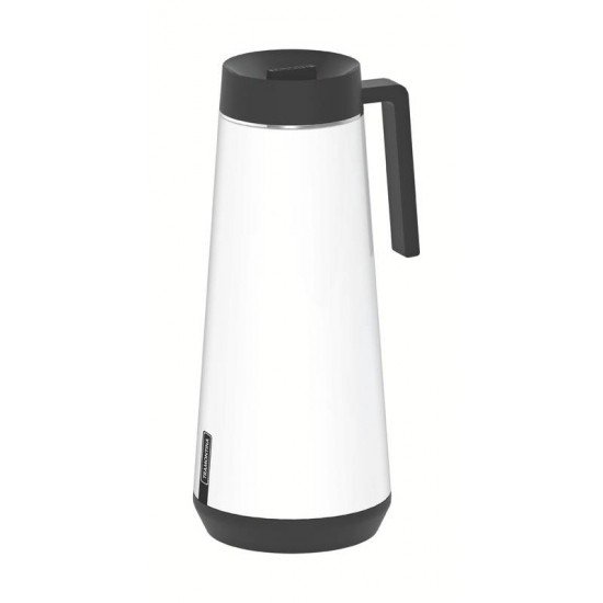 BULE TÉRMICO TRAMONTINA EXATA EM AÇO INOX BRANCO 1 L