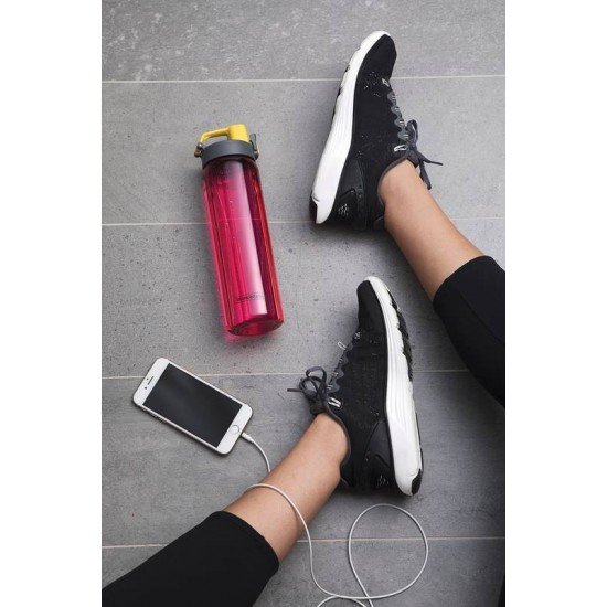 GARRAFA EXATA ROSA EM TRITAN COM PAREDE SIMPLES 0,9 L TRAMONTINA