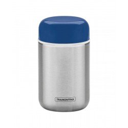 POTE TERMICO EM ACO INOX COM TAMPA AZUL 8,8 CM 400 ML TRAMONTINA