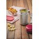 POTE TERMICO EM ACO INOX COM TAMPA ROSA 8,8 CM 400 ML TRAMONTINA