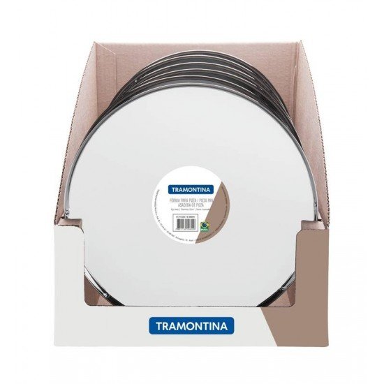 DISPLAY COM FORMA PARA PIZZA ACO INOX 6 PC TRAMONTINA