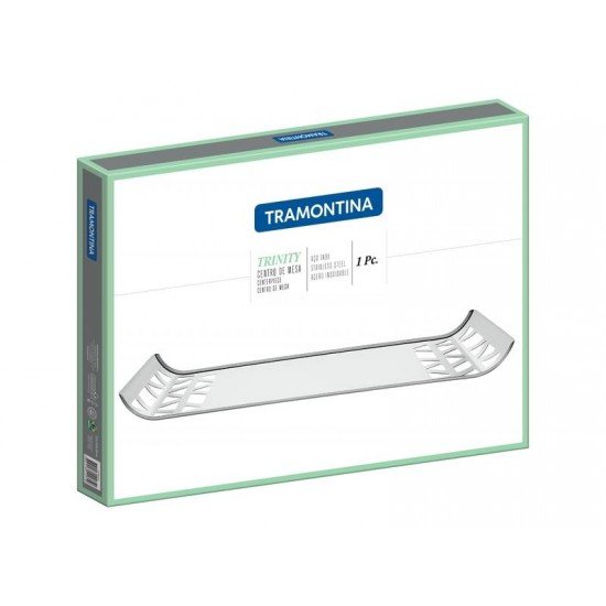 CENTRO DE MESA TRINITY EM ACO INOX TRAMONTINA