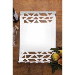 CENTRO DE MESA TRINITY EM ACO INOX TRAMONTINA