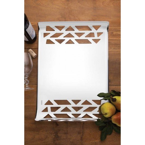 CENTRO DE MESA TRINITY EM ACO INOX TRAMONTINA