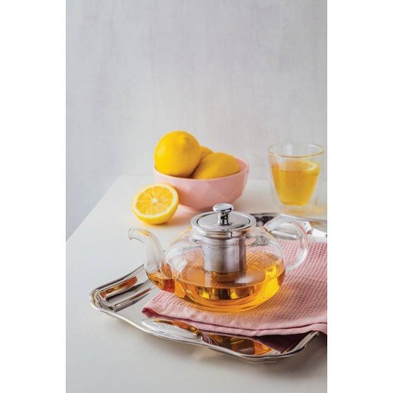 BULE PARA CHA EM VIDRO E ACO INOX COM INFUSOR 1 L TRAMONTINA