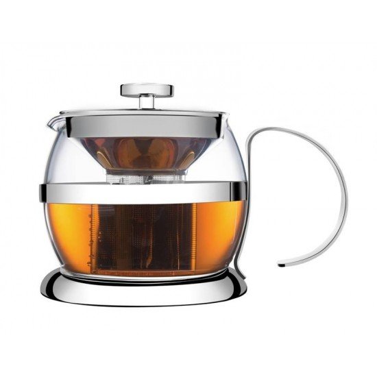 BULE PARA CHA EM VIDRO E ACO INOX COM INFUSOR 900 ML TRAMONTINA