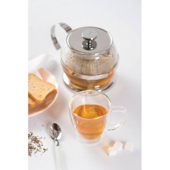 BULE PARA CHA EM VIDRO E ACO INOX COM INFUSOR 900 ML TRAMONTINA