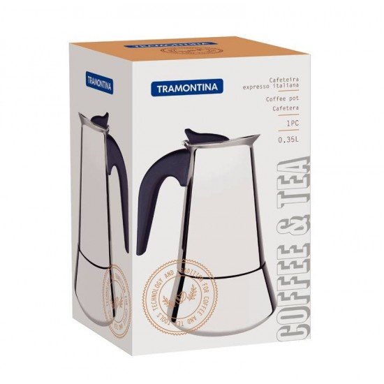 CAFETEIRA ITALIANA TRAMONTINA PARA ESPRESSO 350 ML