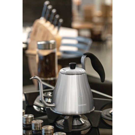 CHALEIRA TRAMONTINA PESCOÇO DE GANSO EM AÇO INOX 1,2 L