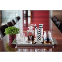 BANDEJA PIANI RETANGULAR EM ACO INOX ALTO BRILHO 48X32 CM TRAMONTINA