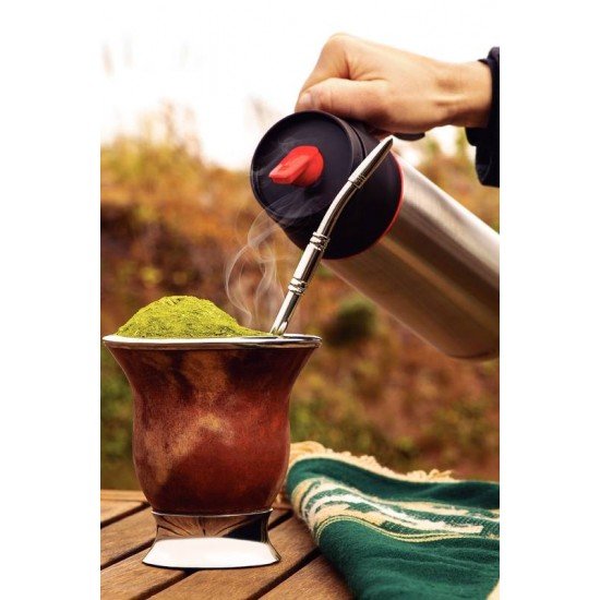 BOMBA DE CHIMARRÃO TRAMONTINA ILEX EM AÇO INOX COM ROSCA 23 CM