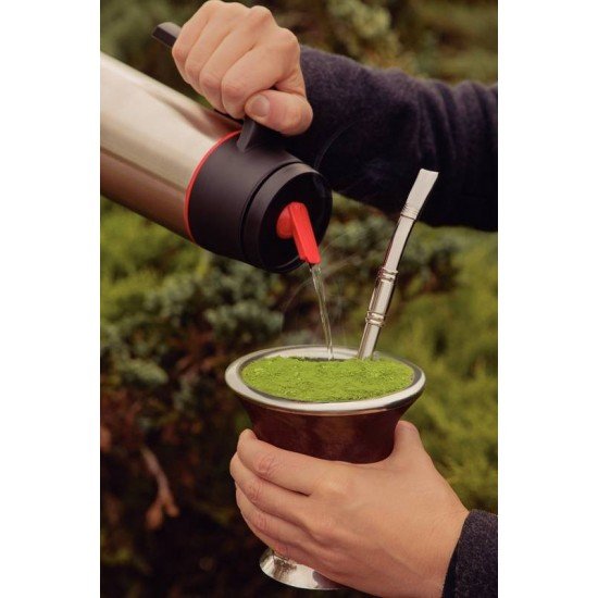 BOMBA DE CHIMARRÃO TRAMONTINA ILEX EM AÇO INOX COM ROSCA 23 CM