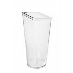 JARRA QUADRATA TRANSPARENTE COM TAMPA EM ACO INOX 1,5 L TRAMONTINA