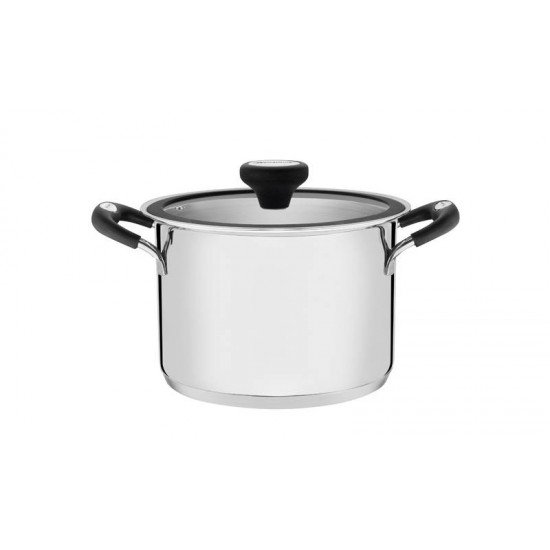 CALDEIRAO SOLAR SILICONE EM ACO INOX COM FUNDO TRIPLO 20 CM 4,6 L TRAMONTINA