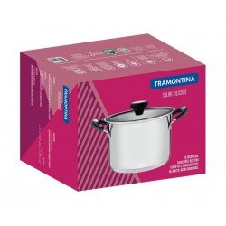 CALDEIRAO SOLAR SILICONE EM ACO INOX COM FUNDO TRIPLO 20 CM 4,6 L TRAMONTINA