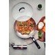 WOK TRAMONTINA ASTRO SILICONE EM AÇO INOX COM FUNDO TRIPLO E TAMPA DE VIDRO 28 CM 3,3 L