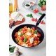 WOK TRAMONTINA ASTRO SILICONE EM AÇO INOX COM FUNDO TRIPLO REVESTIMENTO INTERNO ANTIADERENTE 28 CM 3,3 L