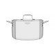 CACAROLA GRANO FUNDA EM ACO INOX CORPO TRIPLO COM TAMPA E ALCAS 20 CM 3,8 L TRAMONTINA