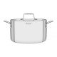 CACAROLA GRANO FUNDA EM ACO INOX CORPO TRIPLO COM TAMPA E ALCAS 24 CM 5,8 L TRAMONTINA