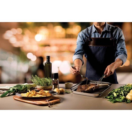 BISTEQUEIRA GRANO EM ACO INOX COM REVESTIMENTO INTERNO ANTIADERENTE 1,9 L TRAMONTINA