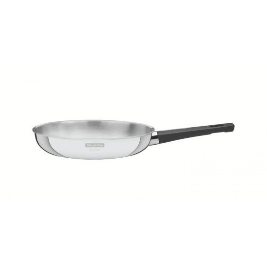 FRIGIDEIRA GRANO BAQUELITE EM ACO INOX COM CORPO TRIPLO E CABO DE BAQUELITE 20 CM 1,2 L TRAMONTINA