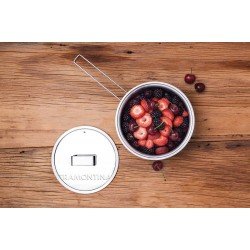 PANELA EM ACO INOX FUNDO TRIPLO E MARCACAO INTERNA DE CAPACIDADE 16 CM 1,4 L TRAMONTINA