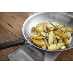 FRIGIDEIRA DUO SILICONE RASA EM ACO INOX FUNDO TRIPLO COM CABO DE SILICONE 20 CM 1,1 L TRAMONTINA