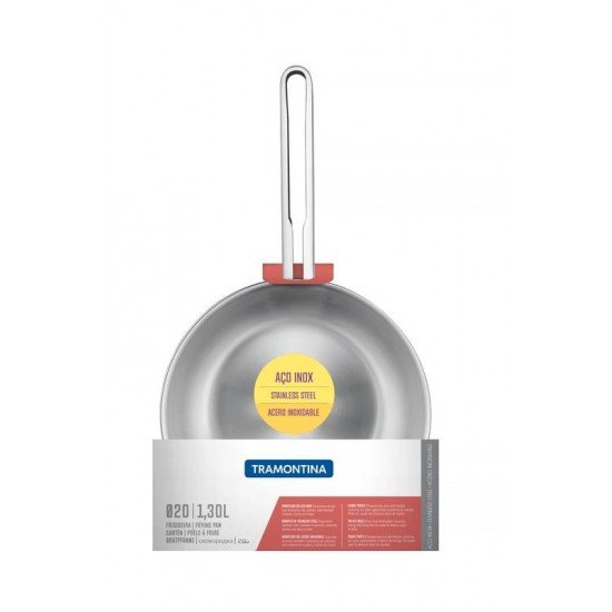 FRIGIDEIRA VENTURA EM AÇO INOX COM FUNDO TRIPLO 20 CM 1,3 L TRAMONTINA