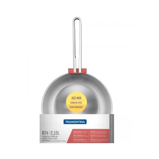 FRIGIDEIRA VENTURA EM AÇO INOX COM FUNDO TRIPLO 24 CM 2,1 L TRAMONTINA