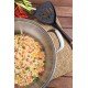 WOK VENTURA EM ACO INOX COM FUNDO TRIPLO TAMPA DE VIDRO 34 CM 6,1 L TRAMONTINA