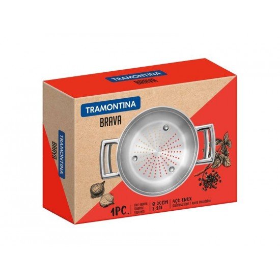 COZI-VAPORE BRAVA EM ACO INOX COM ALCA 20 CM 2,2 L TRAMONTINA