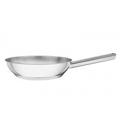 FRIGIDEIRA BRAVA EM ACO INOX FUNDO TRIPLO COM CABO 24 CM 2,1 L TRAMONTINA