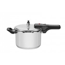 PANELA DE PRESSAO BRAVA EM ACO INOX COM FUNDO TRIPLO 20 CM 4,5 L TRAMONTINA