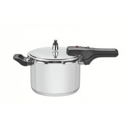 PANELA DE PRESSÃO TRAMONTINA BRAVA EM AÇO INOX COM FUNDO TRIPLO 22 CM 6 L