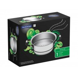 COZI-VAPORE DUO SILICONE EM ACO INOX COM ALCAS EM SILICONE 16 CM 1,6 L TRAMONTINA