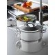 CACAROLA RASA SOLAR EM ACO INOX FUNDO TRIPLO COM TAMPA E ALCAS 16 CM 1,4 L TRAMONTINA
