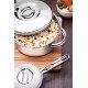 CACAROLA RASA SOLAR EM ACO INOX FUNDO TRIPLO COM TAMPA E ALCAS 16 CM 1,4 L TRAMONTINA