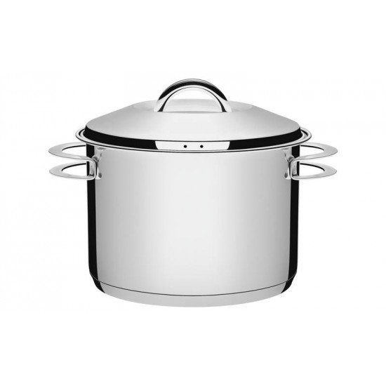 CALDEIRAO SOLAR EM ACO INOX FUNDO TRIPLO COM TAMPA E ALCAS 28 CM 11,9 L TRAMONTINA