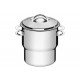 CUSCUZEIRA SOLAR EM ACO INOX COM TAMPA E ALCAS 14 CM 2,2 L TRAMONTINA