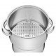CUSCUZEIRA SOLAR EM ACO INOX COM TAMPA E ALCAS 14 CM 2,2 L TRAMONTINA