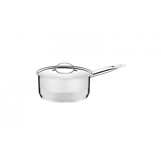 PANELA COCOTTE PROFESSIONAL EM ACO INOX COM FUNDO TRIPLO E TAMPA PLANA 14 CM 1,1 L TRAMONTINA