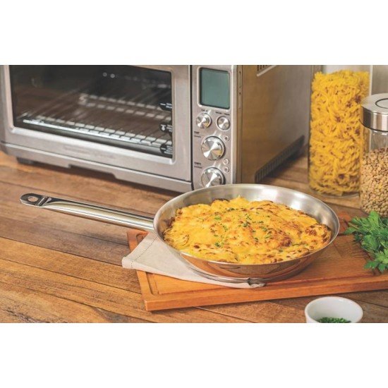 FRIGIDEIRA PROFESSIONAL RASA EM ACO INOX FUNDO TRIPLO COM CABO 20 CM 1,1 L TRAMONTINA