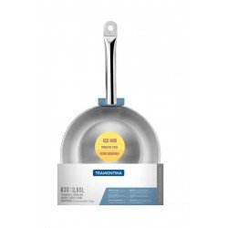 FRIGIDEIRA PROFESSIONAL FUNDA EM ACO INOX FUNDO TRIPLO COM CABO 30 CM 3,8 L TRAMONTINA