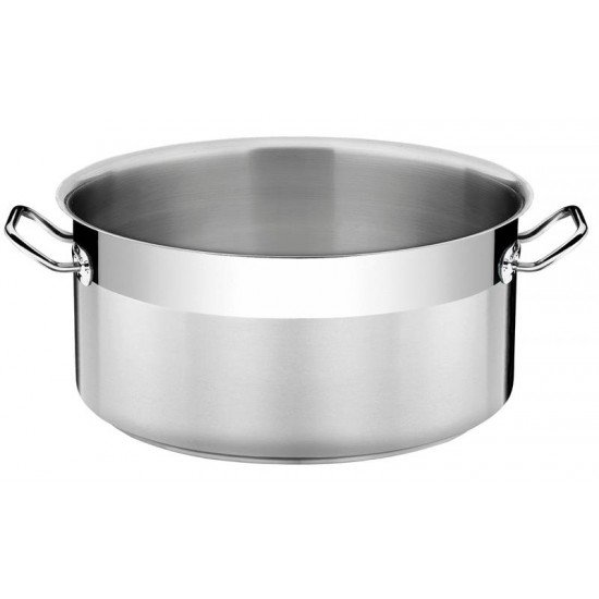 CACAROLA FUNDA PROFESSIONAL EM ACO INOX COM FUNDO TRIPLO SEM TAMPA 36 CM 22,3 L TRAMONTINA