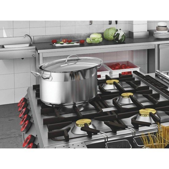CALDEIRÃO TRAMONTINA PROFESSIONAL EM AÇO INOX COM FUNDO TRIPLO SEM TAMPA 50 CM 58 L