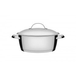 CACAROLA RASA ALLEGRA EM ACO INOX COM FUNDO TRIPLO 24 CM 4,2 L TRAMONTINA