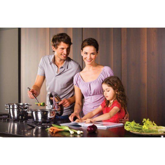 CACAROLA FUNDA ALLEGRA EM ACO INOX COM FUNDO TRIPLO 20 CM 3,1 L TRAMONTINA