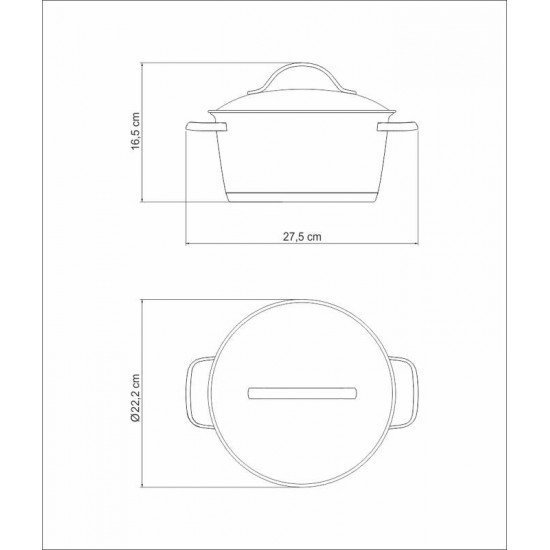 CAÇAROLA FUNDA TRAMONTINA ALLEGRA EM AÇO INOX COM FUNDO TRIPLO 20 CM 3,1 L