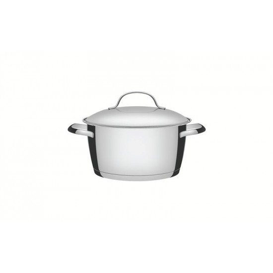 CAÇAROLA FUNDA TRAMONTINA ALLEGRA EM AÇO INOX COM FUNDO TRIPLO 20 CM 3,1 LITROS