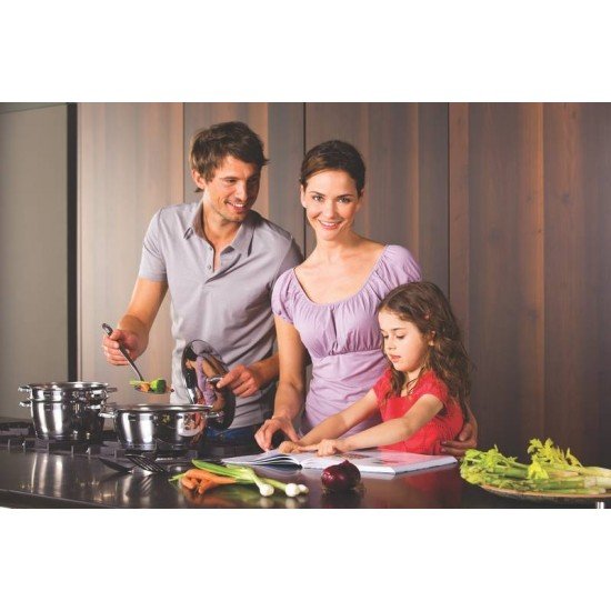 CAÇAROLA FUNDA TRAMONTINA ALLEGRA EM AÇO INOX COM FUNDO TRIPLO 20 CM 3,1 LITROS